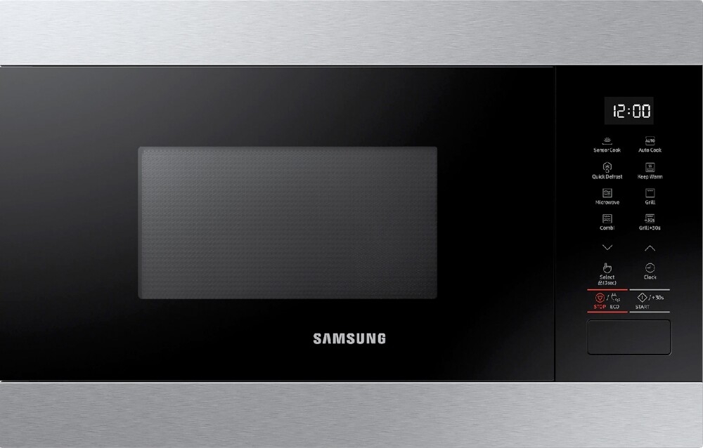 Samsung mg22m8274ct forno microonde con grill da incasso inox - nero