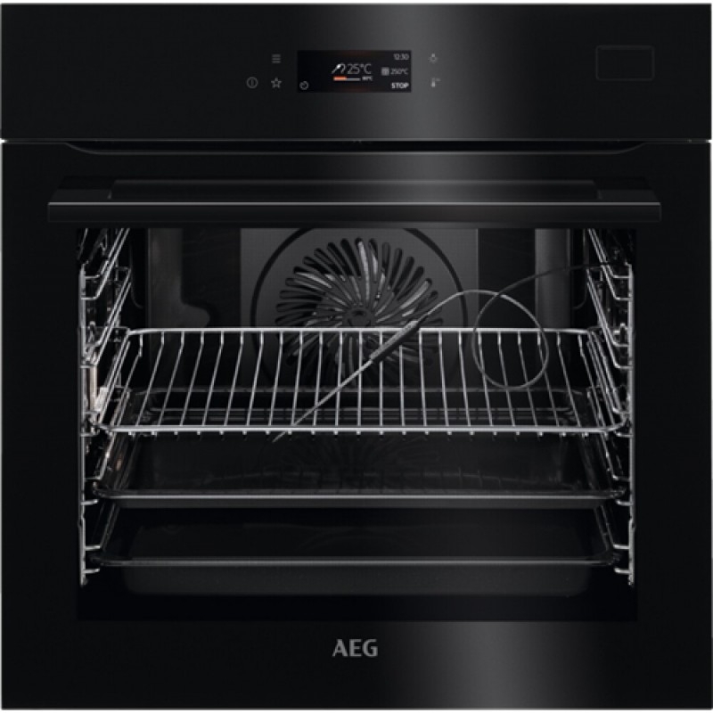 Aeg OUTLET Kmk721880b forno microonde da incasso cm. 60 h. 45 - nero -  articolo senza imballo originale con botte su parte ad incasso (non  visibili a forno installato)