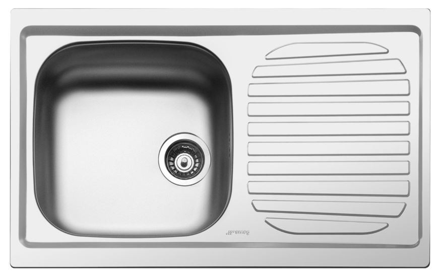 Smeg Lavello 1 Vasca e Gocciolatoio LYP861D Acciaio Inox