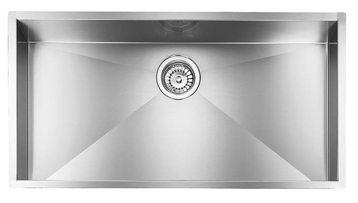 CM 01191A XCSSP LAVELLO INOX FILOQUADRA 85 X 45 CM - 1 VASCA SOTTOTOP