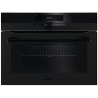 AEG KMK968000T Forno Elettrico da Incasso 60 cm Compatto Combinato  Microonde - Colore Nero ghisa - Altezza 45 cm - Connettività integrata