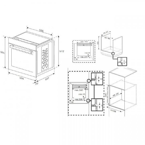 BEKO BBIE12100XC Forno Beyond Multifunzione b100 Linea Shine - 6 funzioni -  Acciaio Inox - 6 Funzioni - Booster - Parete Posteriore Catalitica 