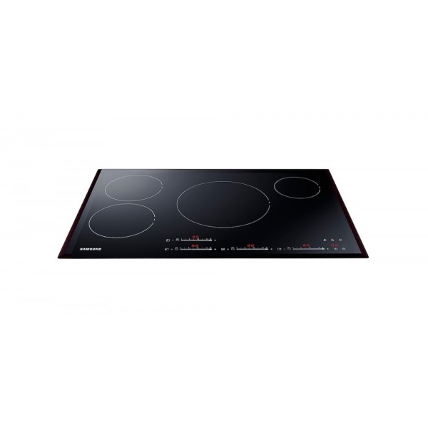 Samsung NZ84F7NB6AB Neo Piano cottura induzione incasso cm. 80 - 4 fuochi 4  - Larghezza 80 cm - Vetroceramica nero - Touch move - Assorbimento 7.20 kW  - Potenza 7200 W - Piani Induzione 70-75-80 cm - Piani cottura induzione -  Elettrodomestici da Incasso