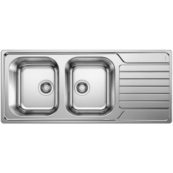 Lavello incasso cucina acciaio 79x50 cm una vasca e gocciolatoio sinistro  Classic 273SX