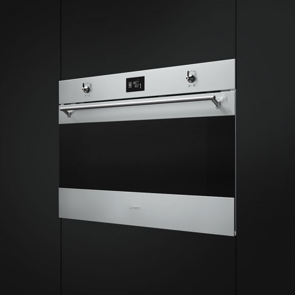 SMEG SF9390X1 Forno elettrico da Incasso 90 cm Inox antimpronta -  Termoventilato - Vapor Clean - Classe A+ - Forni da 90 cm - Forni incasso - Elettrodomestici  da Incasso