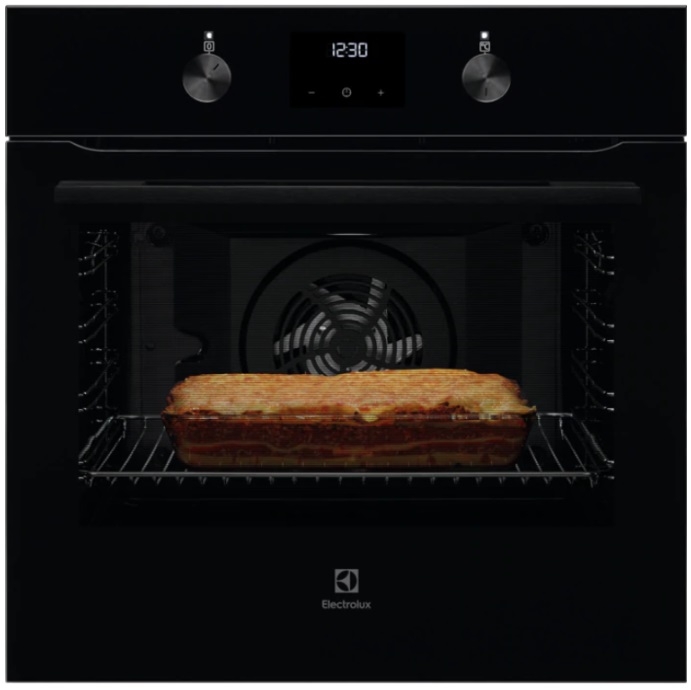 ELECTROLUX KOFGH20TM Forno Elettrico da Incasso 60 cm Multifunzione  SurroundCook - Finitura Mirror - Nero Specchiato - Funzione Pizza - Classe A